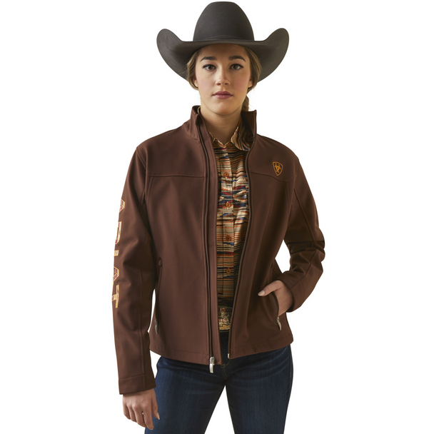 ARIAT CHIMAYO CHOCOLATE GOLD BROWN - LADIES JACKET  - 10046017