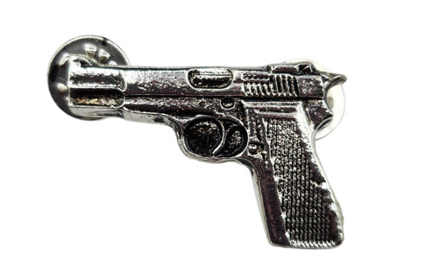 CACTUS RANCH HAT PIN GUN SILVER - ACCESSORIES HAT CAP PINS  - HP-29S