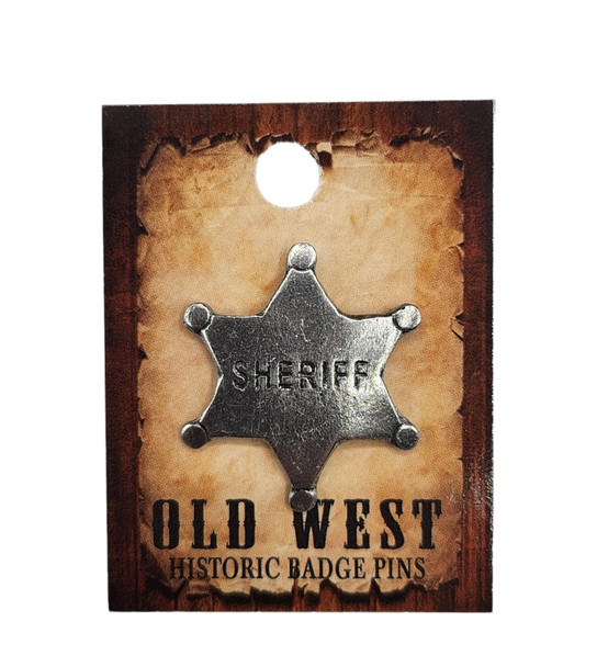 CACTUS RANCH HAT PIN SHERIFF - ACCESSORIES HAT CAP PINS  - 1047