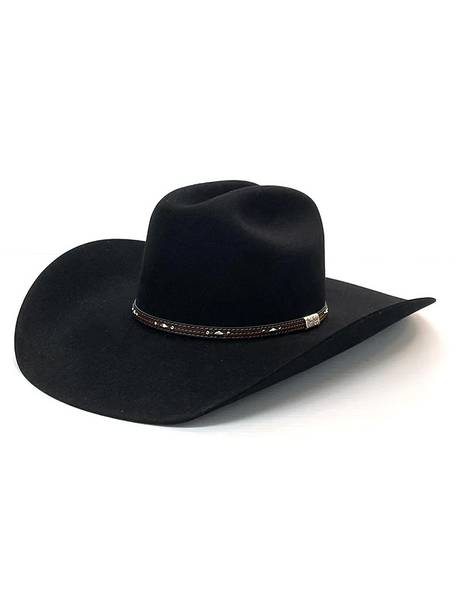 RESISTOL KINGMAN BLACK 6X 4" BRIM - HAT FELTS  - RFKGMN-524007