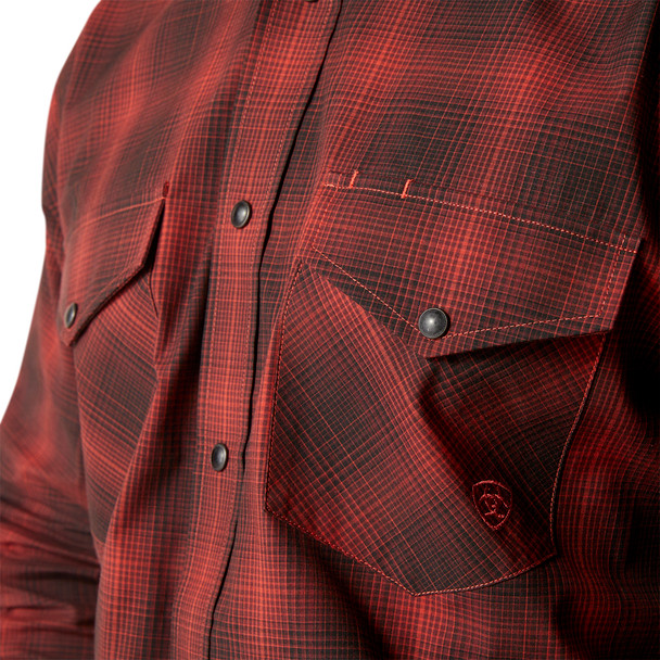 ARIAT PRO STENSON RED PLAID CLASSIC - MENS SHIRT  - 10046304