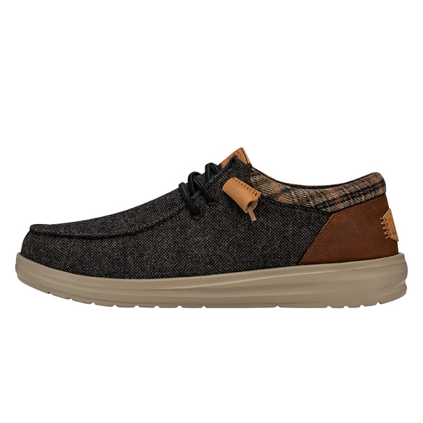 HEY DUDE WALLY GRIP WOOL BROWN - FOOTWEAR MEN'S  - 40174-255