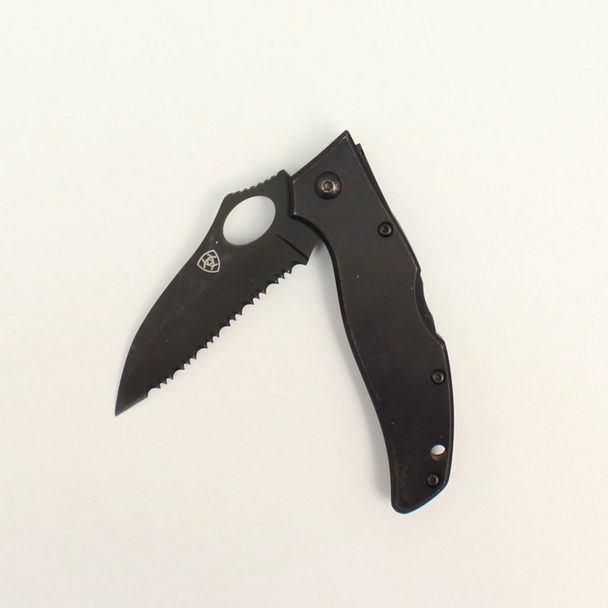 ARIAT FOLDING SERRATED BLACK - ACC KNIVES  - A710010101-M