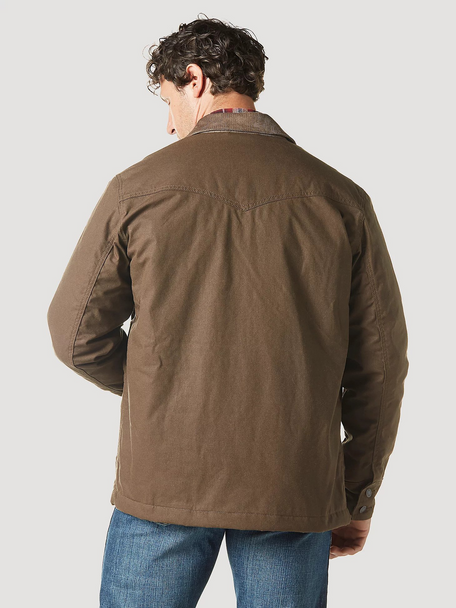 WRANGLER LINED BARN COAT BROWN - MENS JACKET  - 112336456