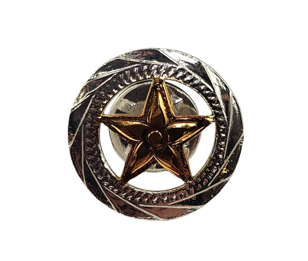 CACTUS RANCH HAT PIN STAR SILHOUETTE GOLD - ACCESSORIES HAT CAP PINS  - HP-19G