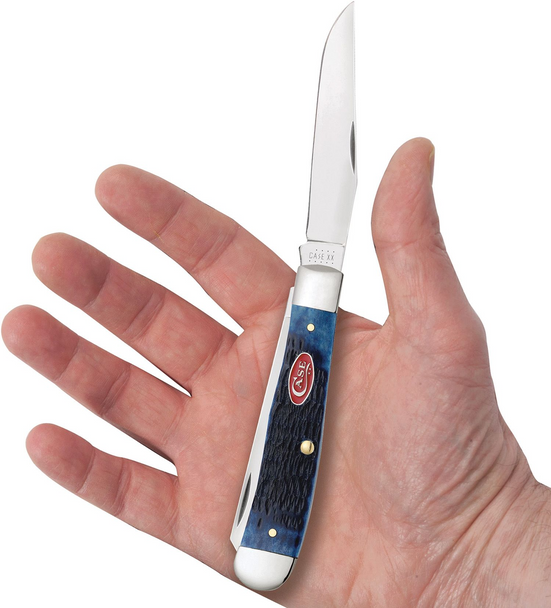 CASE NAVY BLUE BONE TRAPPER - ACC KNIVES  - 07051