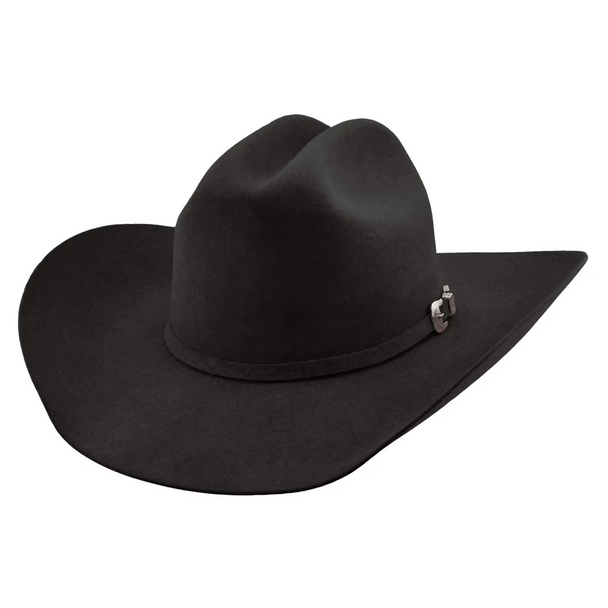 JUSTIN  DYLAN 6X BLACK BENT RAIL - HAT FELTS  - JF0657DYLA44BLK