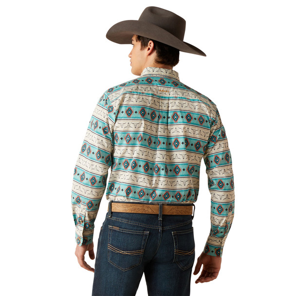 ARIAT TEAM LOGO CRUZ SANDSHELL PRINT - MENS SHIRT  - 10047347