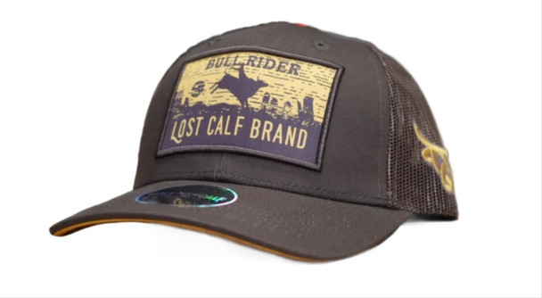 LOST CALF BULLRIDER PATCH BROWN - HATS CAP  - BULLRIDER