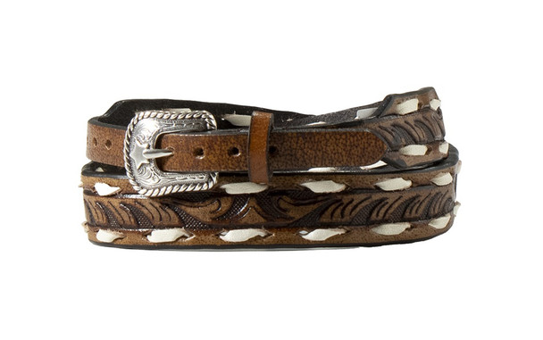 TWISTER HATBAND BROWN SCROLLING BUCK - HATS ADD-ONS  - 0280502