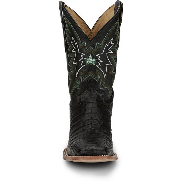 JUSTIN  HAGGARD BLACK CAIMAN - BOOT MENS WESTERN - GR5705