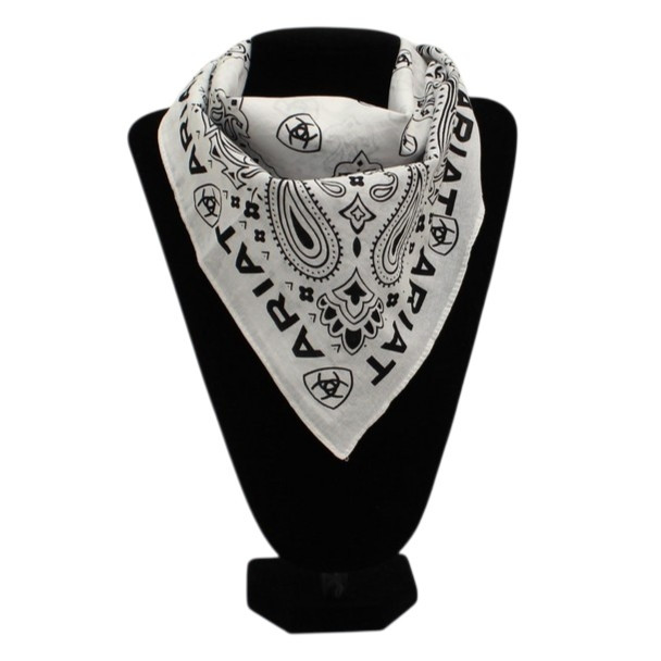 ARIAT 22" X 22"  BANDANA WHITE - ACCESSORIES OTHER  - A1109005