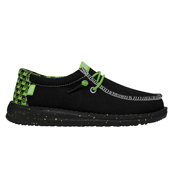 HEY DUDE WALLY BATIK GEO BLACK LIME - FOOTWEAR KIDS  - 40426-068