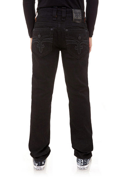 ROCK REVIVAL ARTHER J200 STRAIGHT 32" BLACK - MENS JEANS  - RP2311B200R