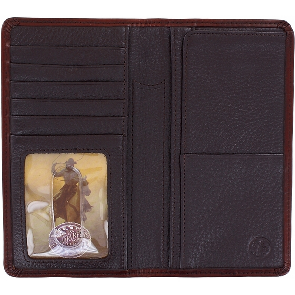 SILVER CREEK LONGHORN HERITAGE CHECK BOOK - ACCESSORIES WALLET  - E80325