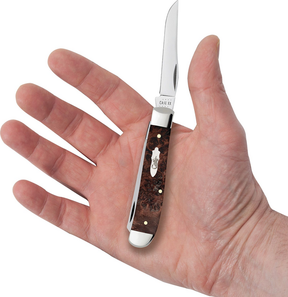 CASE MINI TRAPPER BROWN MAPLE - ACC KNIVES  - 64062