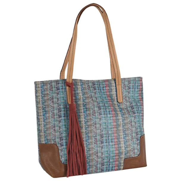 CATCHFLY STRIPES/ARROW TOTE - LADIES PURSES  - 22035600BLU