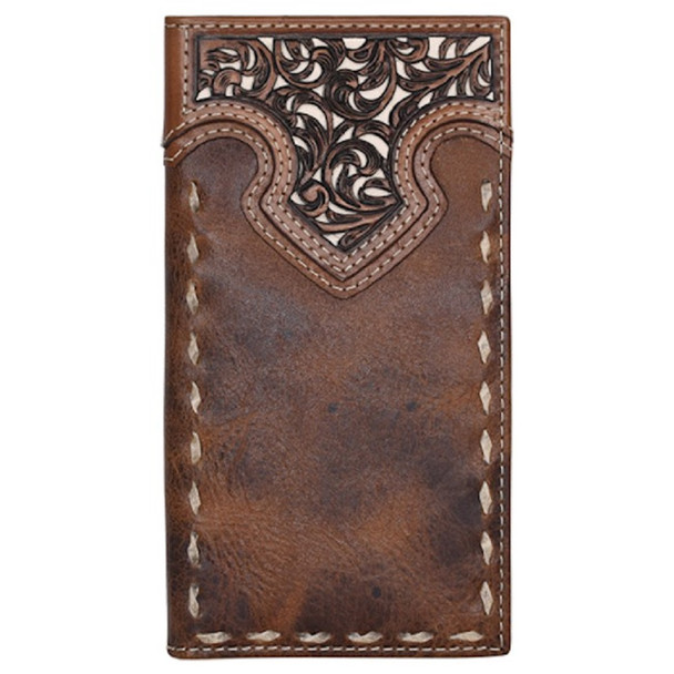 JUSTIN  TOOLED YOKE AND RAWHIDE BUCK - ACCESSORIES WALLET  - 23205767W2