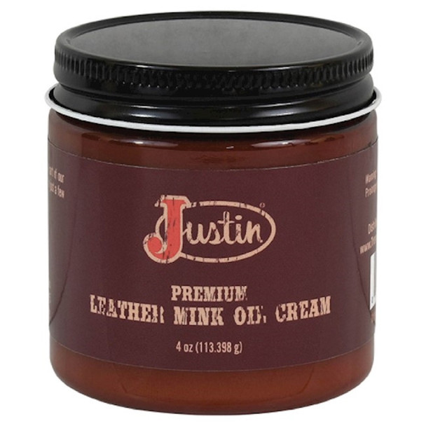 JUSTIN  MINK OIL CREAM 4OZ - ACCESSORIES BOOT CARE  - 21005