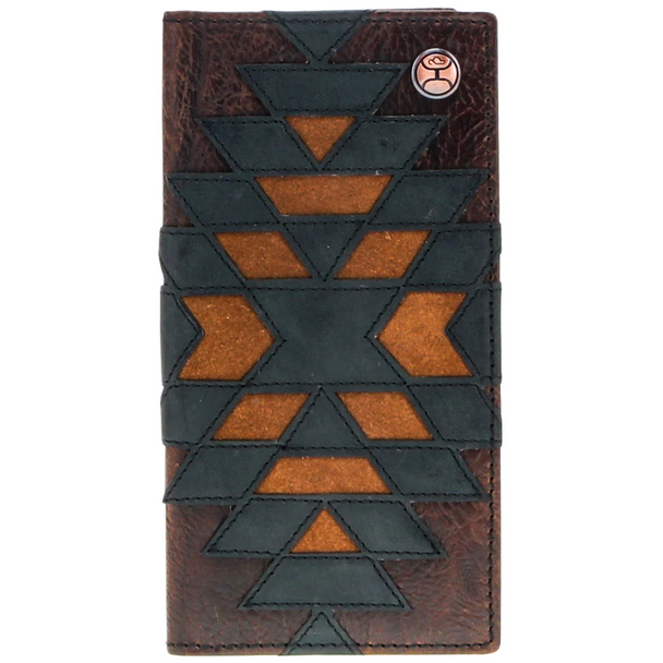 HOOEY BLACK/BROWN PATCHWORK - ACCESSORIES WALLET  - HW031-BRBK