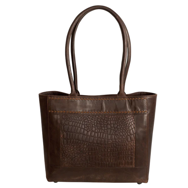 STS RANCHWEAR CATALINA CROC TOTE - LADIES PURSES  - STS33973