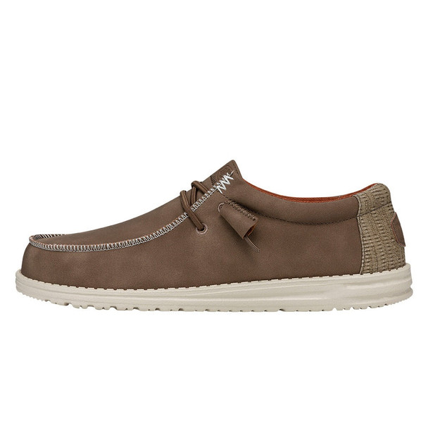 HEY DUDE WALLY FABRICATED LEATHER TAN - FOOTWEAR MEN'S  - 40607-265