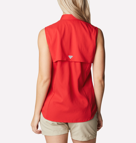 COLUMBIA TAMIAMI SLEEVLESS RED SPARK - LADIES SHIRT  - 1547181696