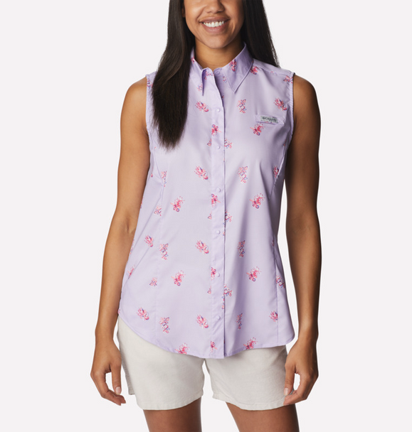 COLUMBIA SUPER TAMIAMI SLEEVLESS VIOLET - LADIES SHIRT  - 2035351505