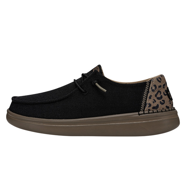 HEY DUDE WENDY RISE LEO BLACK - FOOTWEAR LADIES  - 40204-001