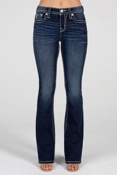 MISS ME MID-RISE BOOTCUT BUTTERFLY - LADIES JEANS  - M3080B53
