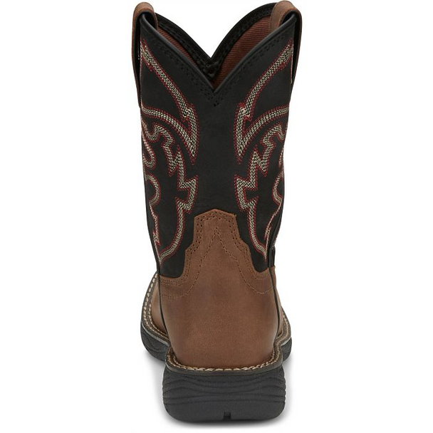 JUSTIN  RUSH JUNIOR BLACK COWHIDE - BOOT KIDS BOYS - JK4337