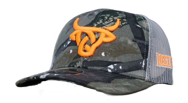 LOST CALF CAMO 3D STITCH LOGO - HATS CAP  - HUNTER