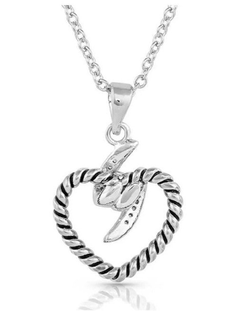 MONTANA SILVERSMITHS ELECTRIC LOVE HEART - ACCESSORIES JEWELRY NECKLACE - NC5299