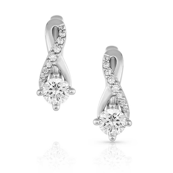 MONTANA SILVERSMITHS THE RIGHT NOTE CRYSTAL - ACCESSORIES JEWELRY EARRINGS - ER5312