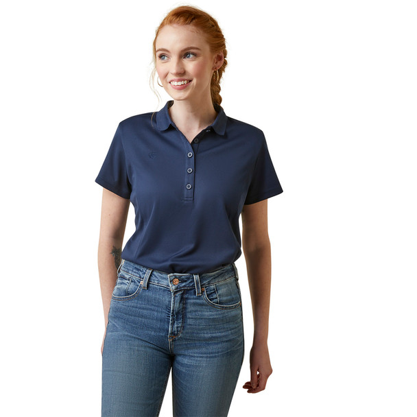 ARIAT NAVY TEK POLO - LADIES POLO  - 10042978