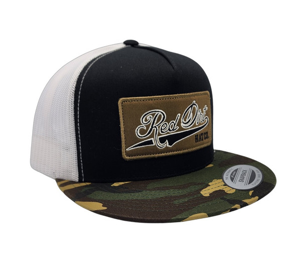 RED DIRT CAMO BLACK WHITE CLASSIC - HATS CAP  - RDHC322