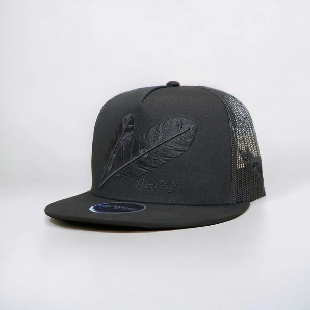 LOST CALF BLACKOUT FEATHERS - HATS CAP  - BLACKOUT TRIBE