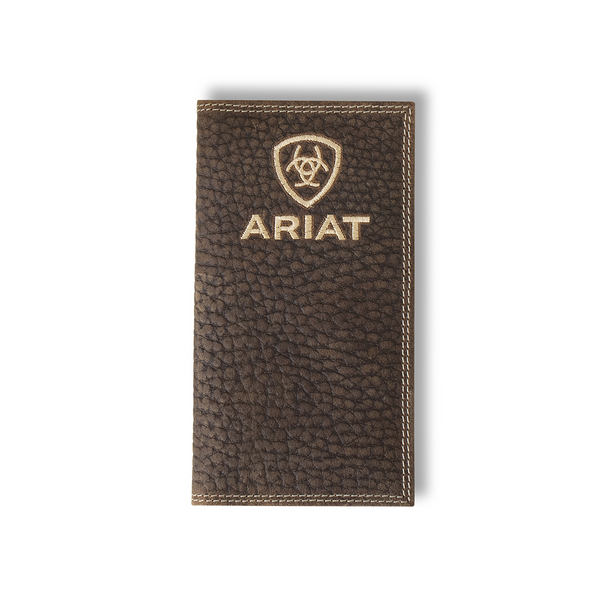 ARIAT BULL HIDE EMBROIDERED BROWN - ACCESSORIES WALLET  - A3555902