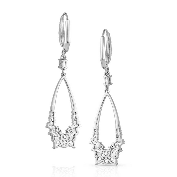 MONTANA SILVERSMITHS TEARDROP MASQUERADE CRYSTAL - ACCESSORIES JEWELRY EARRINGS - ER5326