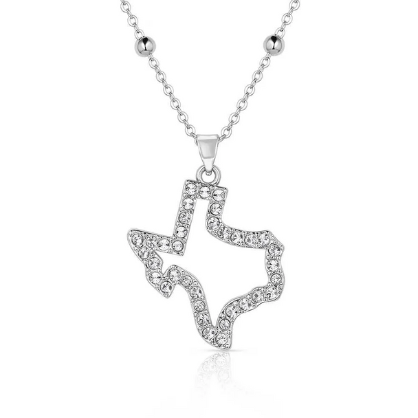 MONTANA SILVERSMITHS TEXAS IN LIGHTS NECKLACE - ACCESSORIES JEWELRY NECKLACE - NC5782