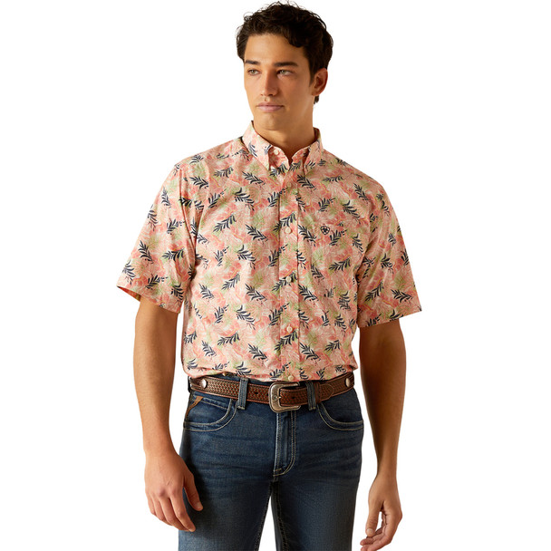 ARIAT TY TEA ROSE PRINT - MENS SHIRT  - 10048423