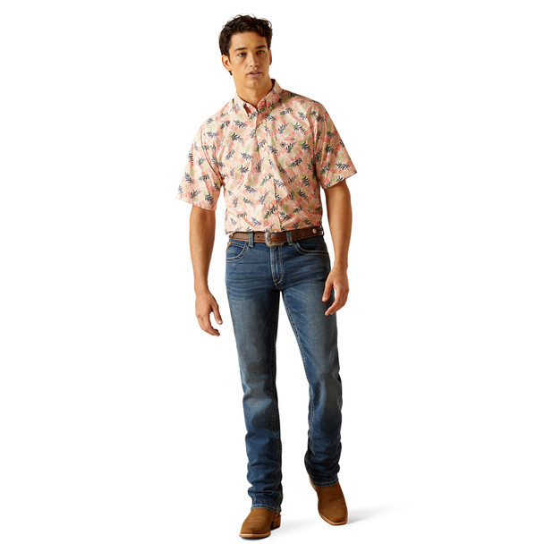 ARIAT TY TEA ROSE PRINT - MENS SHIRT  - 10048423