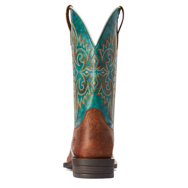 ARIAT WILD THANG BROWN EMERALD GREEN - BOOT MENS WESTERN - 10042393