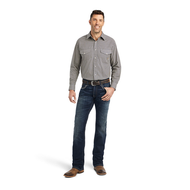 ARIAT GREYSEN CLASSIC ESTATE BLUE - MENS SHIRT  - 10042374