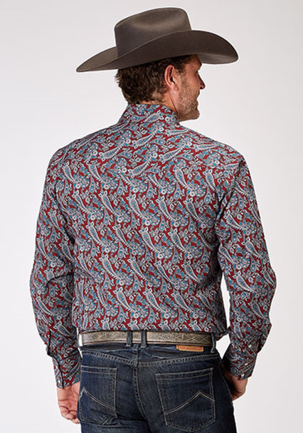 ROPER RED RIVER PAISLEY PRINT - MENS SHIRT  - 3-01-225-2027RE