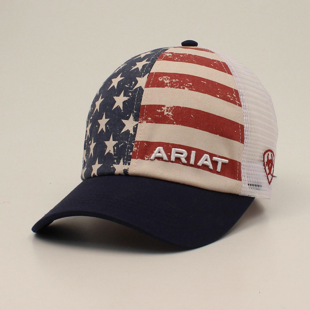 ARIAT PONYTAIL FLO USA FLAG LADIES - HATS CAP  - A300066097