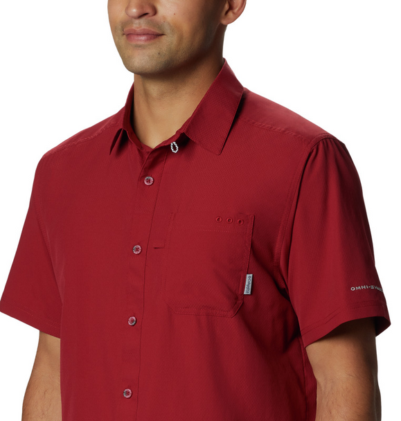 COLUMBIA SLACK TIDE CAMP SHIRT BEET RED - MENS SHIRT  - 1577051607