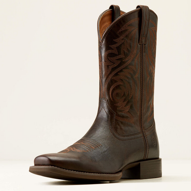 ARIAT SPORT HERDSMAN BURNISHED BROWN - BOOT MENS WESTERN - 10050990
