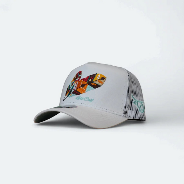 LOST CALF TRIBE WHITE A-FRAME - HATS CAP  - TRIBE WHITE A-FRAME