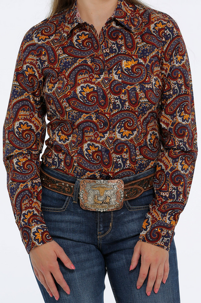 CINCH FLORAL AND PAISLEY PRINT - LADIES SHIRT  - MSW9164189